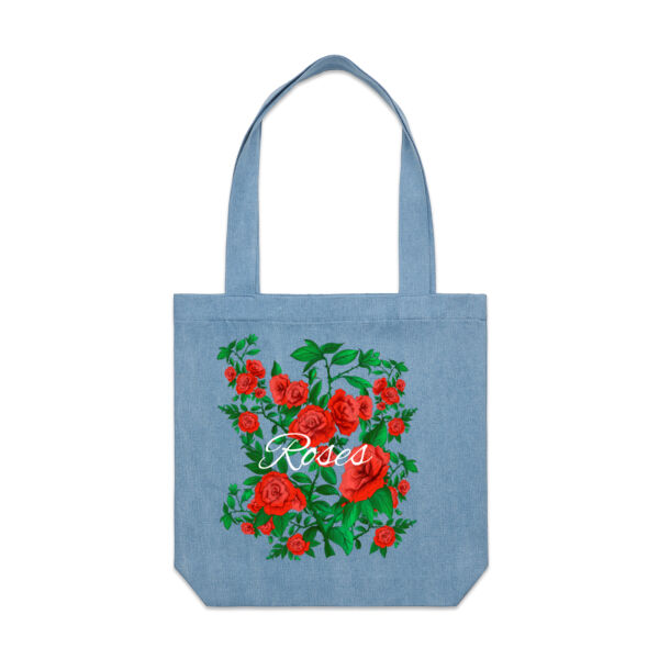 Rose - Denim Carrie Tote Thumbnail