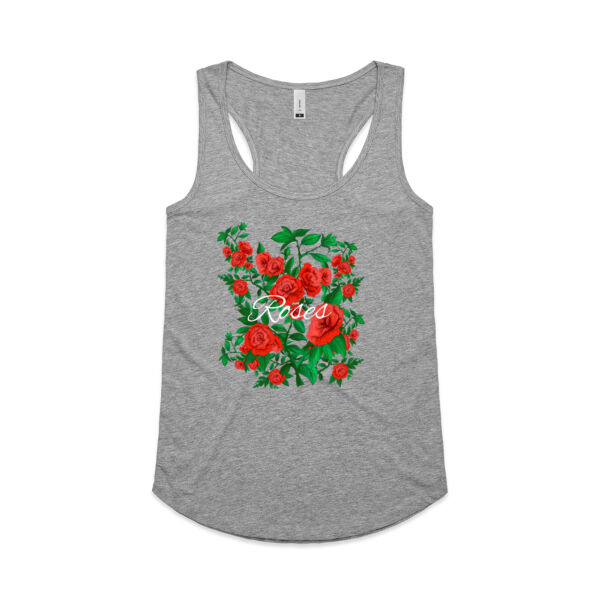 Rose - Womens Yes Racerback Singlet Thumbnail